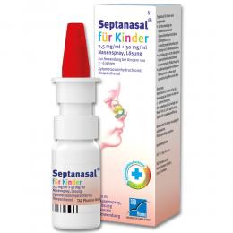 Ein aktuelles Angebot für Septanasal für Kinder Nasenspray 0,5 mg/ml + 50 mg/ml 10 ml Nasenspray Schnupfen - jetzt kaufen, Marke TAD Pharma GmbH.
