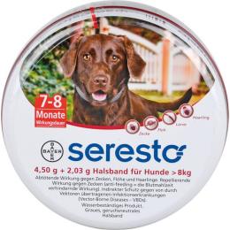 SERESTO 4,50g + 2,03g Halsband für Hunde ab 8kg 1 St.