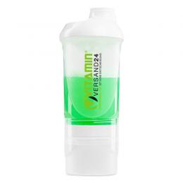 Shaker 600 ml + Fächer - Transparent, 1 Stück