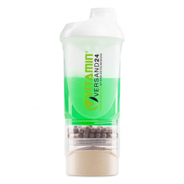 Shaker 600 ml + Fächer - Transparent, 1 Stück