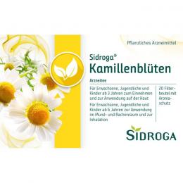 SIDROGA Kamillenblüten Tee Filterbeutel 30 g