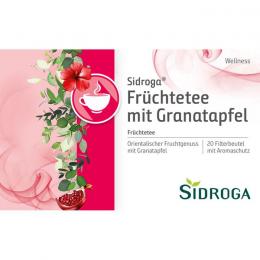 SIDROGA Wellness Früchtetee m.Granatapfel Filterb. 40 g