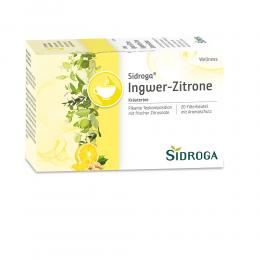 SIDROGA Wellness Ingwer-Zitrone Tee Filterbeutel 20 X 2.0 g Tee