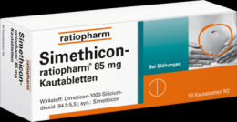 SIMETHICON-ratiopharm 85 mg Kautabletten 50 St