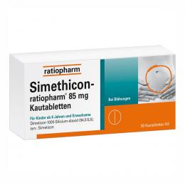 SIMETHICON-ratiopharm 85 mg Kautabletten 50 St Kautabletten