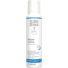 SIRIDERMA Körpercreme ohne Duftstoffe 200 ml