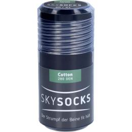 SKYSOCKS Cotton 280den AD 40/41 black 2 St.