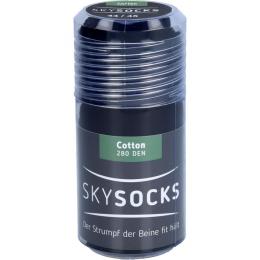 SKYSOCKS Cotton 280den AD 44/45 black 2 St.