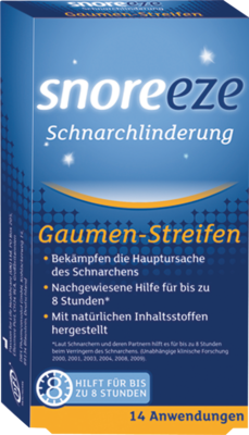 SNOREEZE Schnarchlinderung Gaumenstreifen 14 St