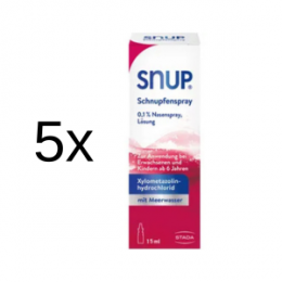 SNUP Schnupfenspray 0,1% Nasenspray 5 x 15 ml
