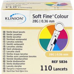 SOFT FINE colour Lanzetten 28 G 0,36 mm 110 St.