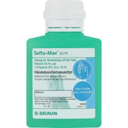 Ein aktuelles Angebot für SOFTA MAN pure Händedesinfektionsmittel 100 ml Lösung Häusliche Pflege - jetzt kaufen, Marke B. Braun Melsungen AG.