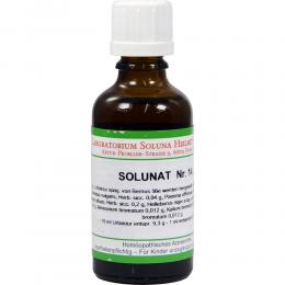 Ein aktuelles Angebot für Solunat Nr. 14 50 ml Tropfen Naturheilmittel - jetzt kaufen, Marke Laboratorium Soluna Heilmittel GmbH.