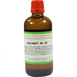 Ein aktuelles Angebot für Solunat Nr. 20 100 ml Tropfen Naturheilmittel - jetzt kaufen, Marke Laboratorium Soluna Heilmittel GmbH.
