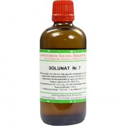 Ein aktuelles Angebot für Solunat Nr. 7 100 ml Tropfen Naturheilmittel - jetzt kaufen, Marke Laboratorium Soluna Heilmittel GmbH.