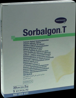 SORBALGON T Tamponade Streifen 2 g/30 cm 5 St