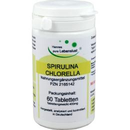 SPIRULINA+CHLORELLA Tabletten 60 St. (24 g)