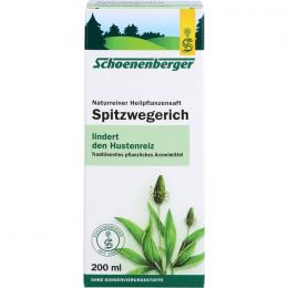 SPITZWEGERICHSAFT Schoenenberger 200 ml