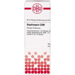 STAPHISAGRIA C 200 Dilution 20 ml