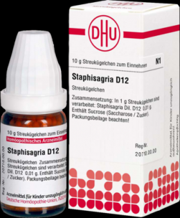 STAPHISAGRIA D 12 Globuli 10 g