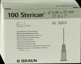 STERICAN Dentalkan.Luer 0,4x25 mm 100 St