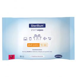 STERILLIUM 2in1 wipes Hand- u.Flächendesinfektion 15 St Tücher