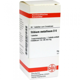 STIBIUM METALLICUM D 6 Tabletten 80 St