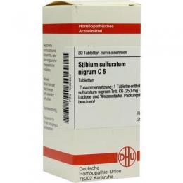 STIBIUM SULFURATUM NIGRUM C 6 Tabletten 80 St