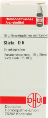 STICTA D 6 Globuli 10 g