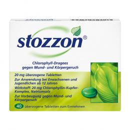 Ein aktuelles Angebot für STOZZON CHLOROPHYLL 40 St Überzogene Tabletten Mundpflegeprodukte - jetzt kaufen, Marke Queisser Pharma GmbH & Co. KG.