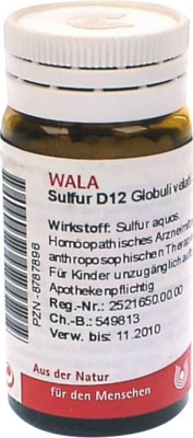 SULFUR D 12 Globuli 20 g