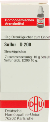 SULFUR D 200 Globuli 10 g