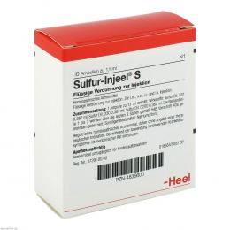 Ein aktuelles Angebot für SULFUR INJEEL S Ampullen 10 St Ampullen Homöopathische Komplexmittel - jetzt kaufen, Marke Biologische Heilmittel Heel GmbH.