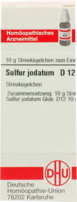 SULFUR JODATUM D 12 Globuli 10 g