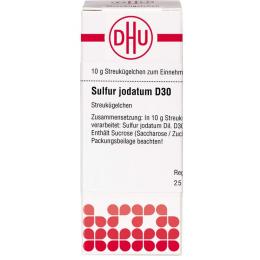 SULFUR JODATUM D 30 Globuli 10 g