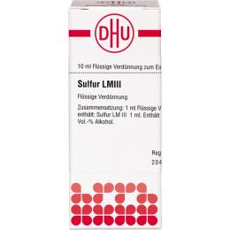 SULFUR LM III Dilution 10 ml