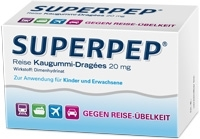 SUPERPEP Reise Kaugummi Dragees 20 mg 20 St