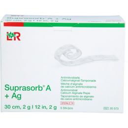 SUPRASORB A+Ag Antimik.Cal.Alginat Tamp.30 cm 2 g 5 St.