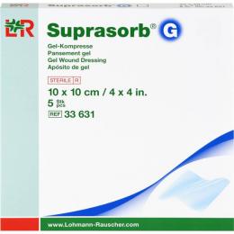 SUPRASORB G Gelkompresse 10x10 cm 5 St.