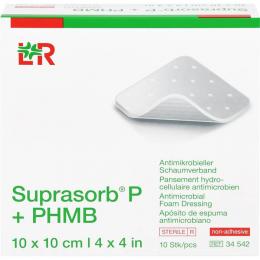 SUPRASORB P+PHMB Schaumverband 10x10 cm 10 St.