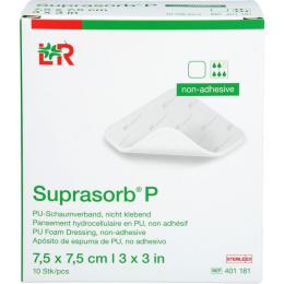 SUPRASORB P PU-Schaumv.nicht klebend 7,5x7,5cm ste 10 St.