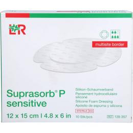 SUPRASORB P sen.PU-Schaumv.multis.bor.12x15cm 10 St.