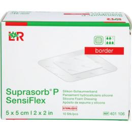 SUPRASORB P SensiFlex border 5x5cm 10 St.