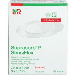 SUPRASORB P SensiFlex multisite border 7,5x9,5cm 10 St.