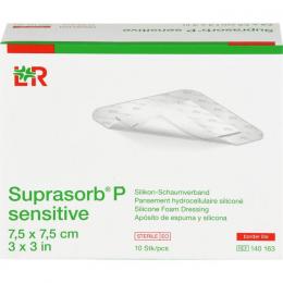 SUPRASORB P sensitive PU-Schaumv.bor.lite 7,5x7,5 10 St.