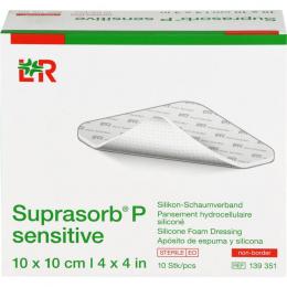 SUPRASORB P sensitive PU-Schaumv.non-bor.10x10cm 10 St.