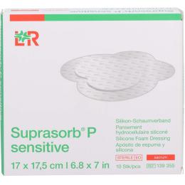 SUPRASORB P sensitive PU-Schaumv.sacr.bor.17x17,5 10 St.