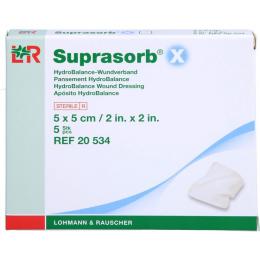 SUPRASORB X HydroBalance Wundverb.5x5 cm 5 St.