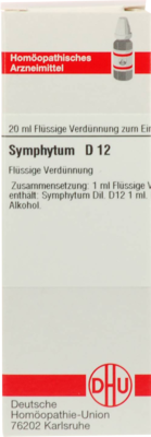 SYMPHYTUM D 12 Dilution 20 ml