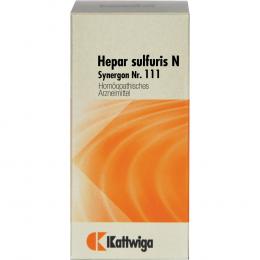 SYNERGON KOMPLEX 111 Hepar sulfuris N Tabletten 100 St Tabletten